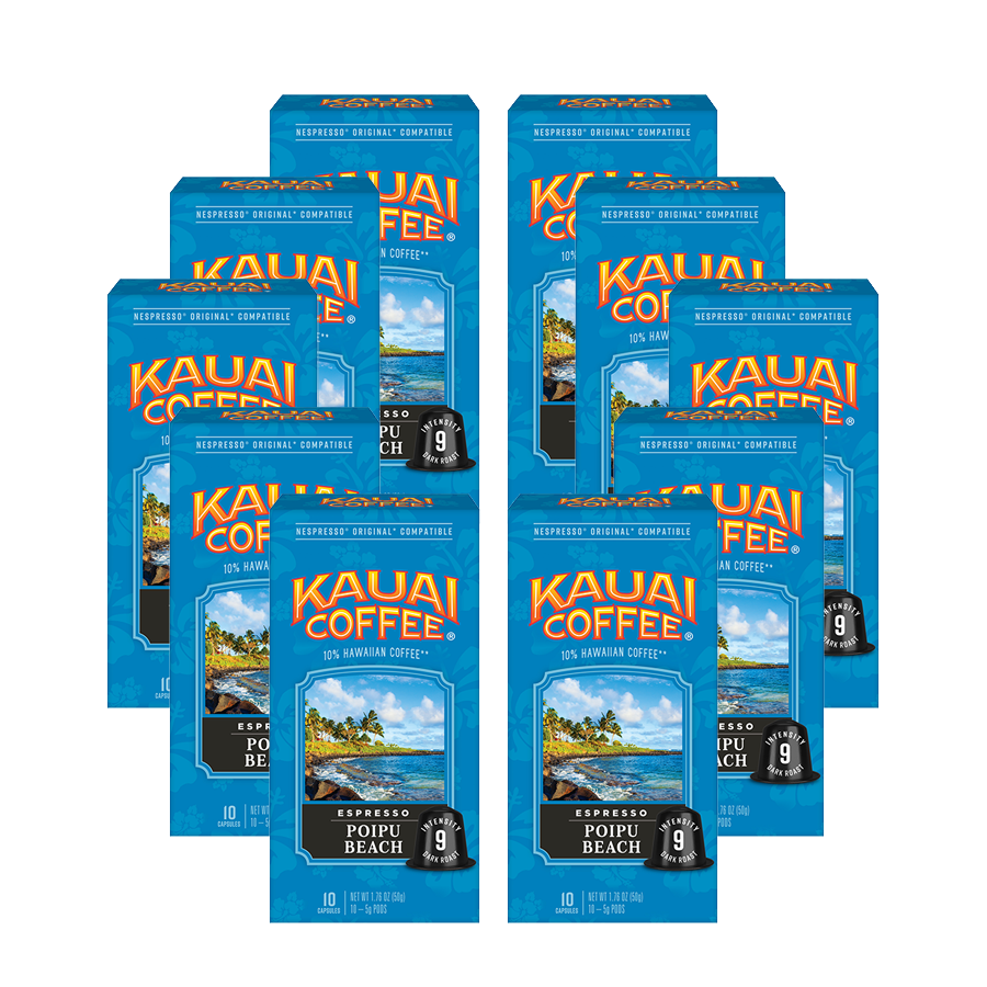 Poipu Beach Dark Roast Espresso Pods