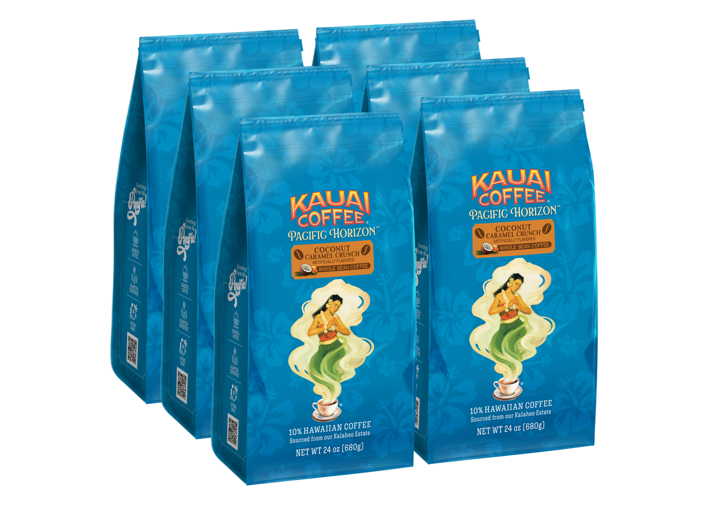 Coconut Caramel Crunch Flavor Whole Bean Coffee